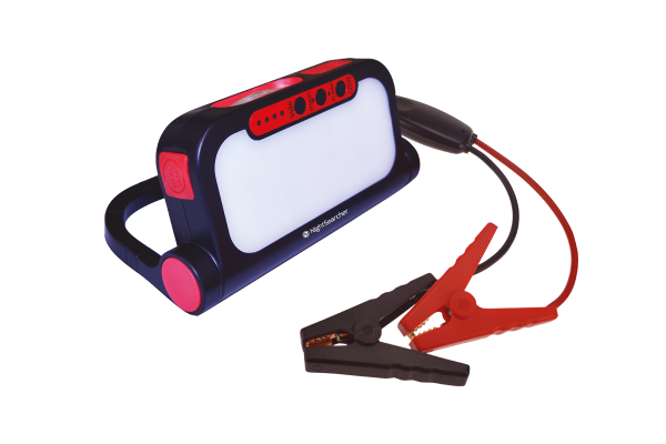 STAR BOOSTER – 500 LUMEN RECHARGEABLE CAR JUMP STARTER (with Torch, Flood and Red Flashing Light)
