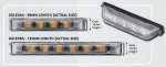 LAP GXLED NEW SLIMLINE GRILLE LED WARNING MODULE RANGE - GXLED4A / GXLED6A